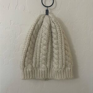 Steve Madden Cream Knit Beanie